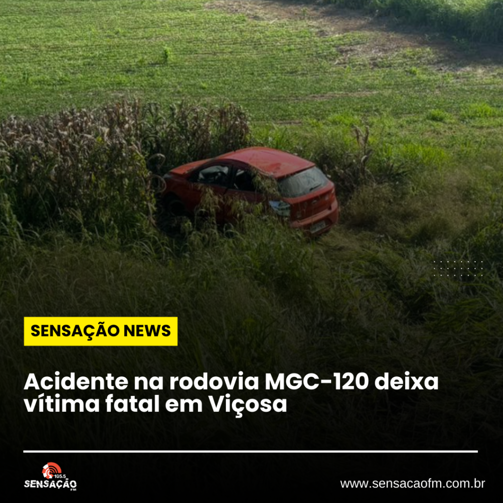 Acidente na rodovia MGC-120 deixa vítima fatal em Viçosa